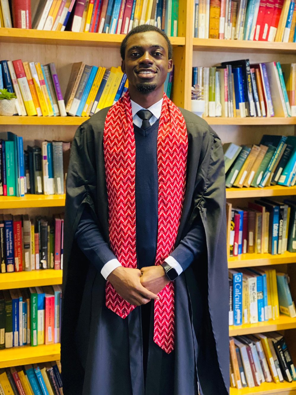 Abubakar Toyeeb at AIMS graduation